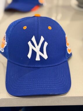 Blue Baseball Cap with White NY Logo